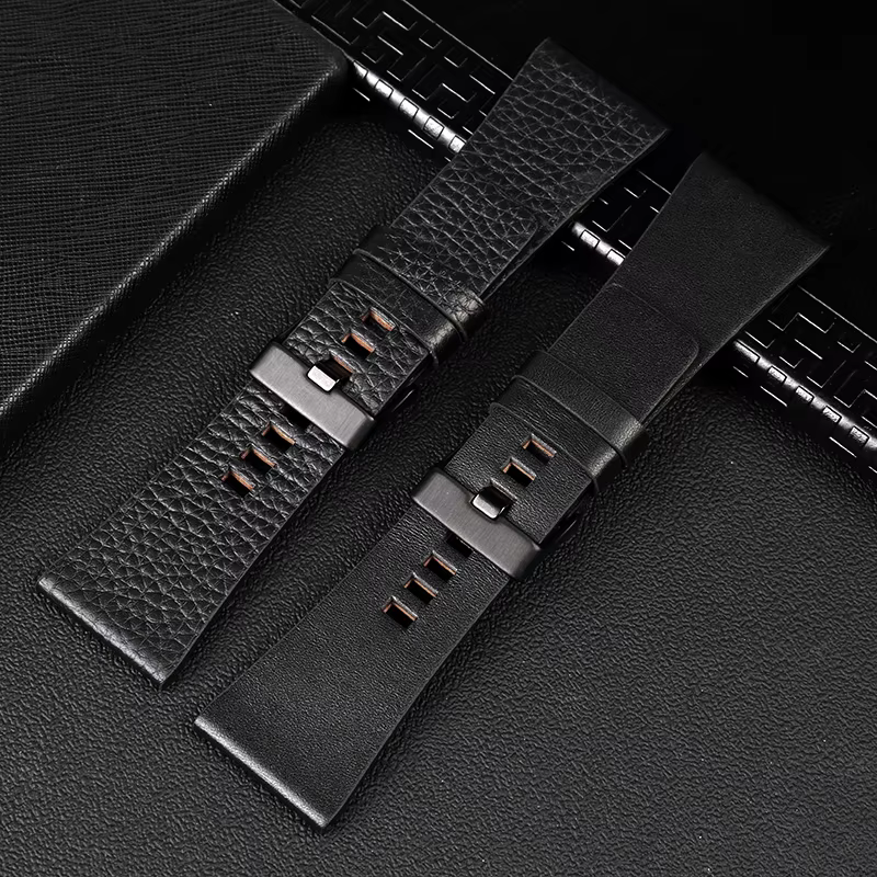 Bracelet de montre en cuir véritable pour ceinture de montre Diesel