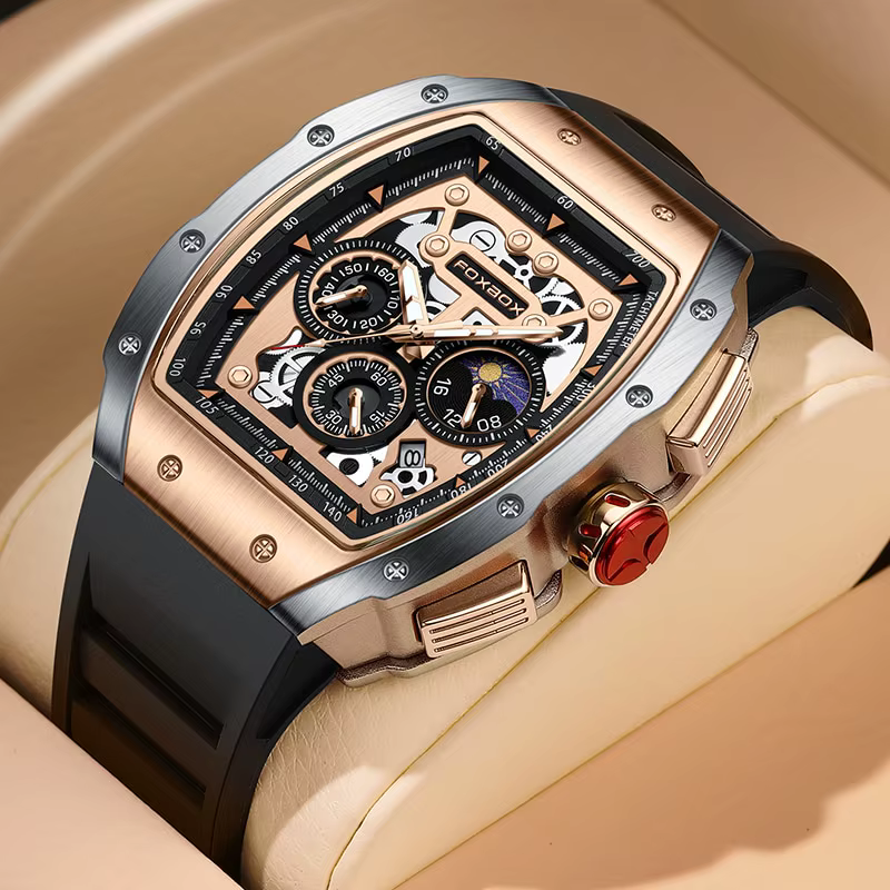 Montre de sport étanche pour homme, montre-bracelet à quartz, chronographe militaire, affaires, marque supérieure, luxe, nouveau, 2024