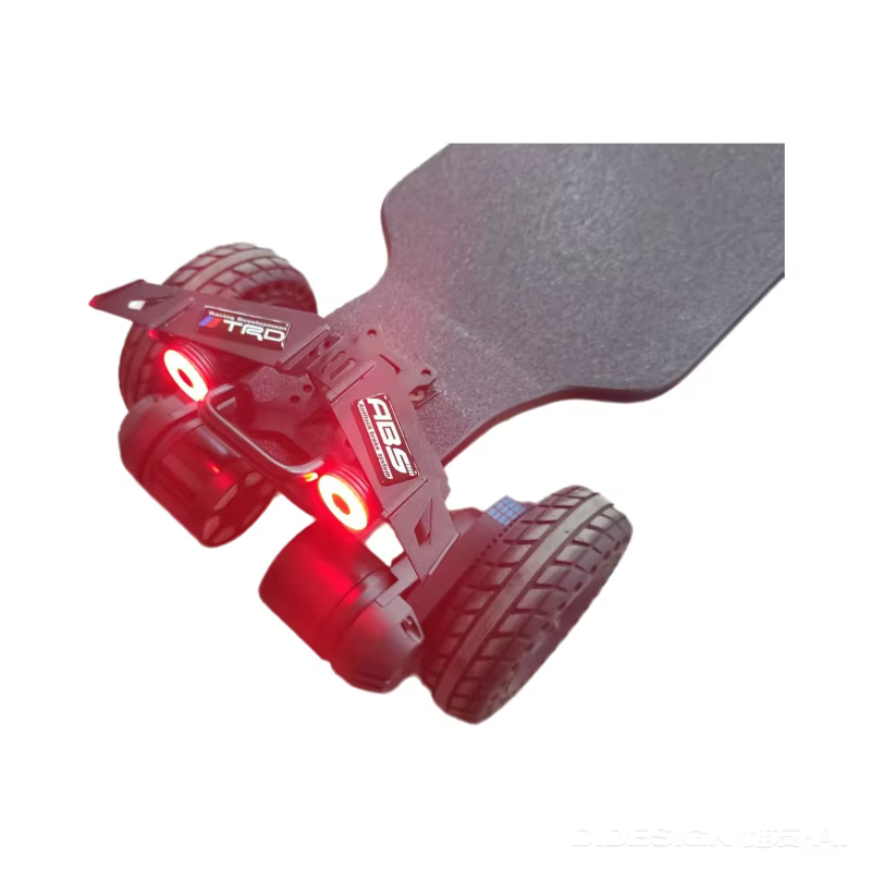 Accessoires électriques de skateboard à quatre roues, feux arrière de skateboard, feux de freinage, feux de poignée, mains courantes, feux de skateboard