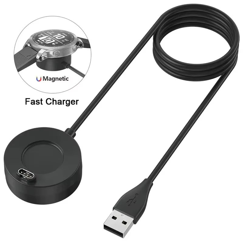 Chargeur magnétique pour Garmin Vivoactive 3 4 4S/Fenix 5 5S 5X 6 S 6X/Venu 2 2S Sq
