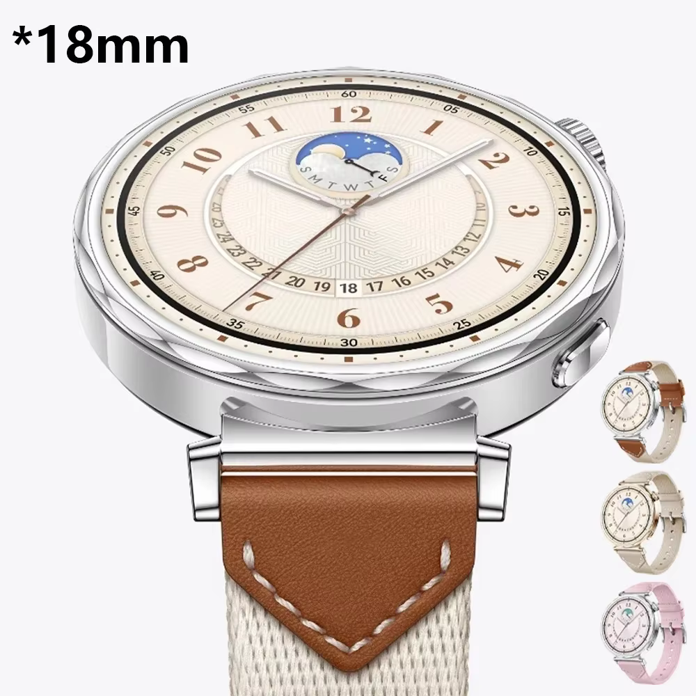 Bracelet en cuir pour femme pour Huawei Watch