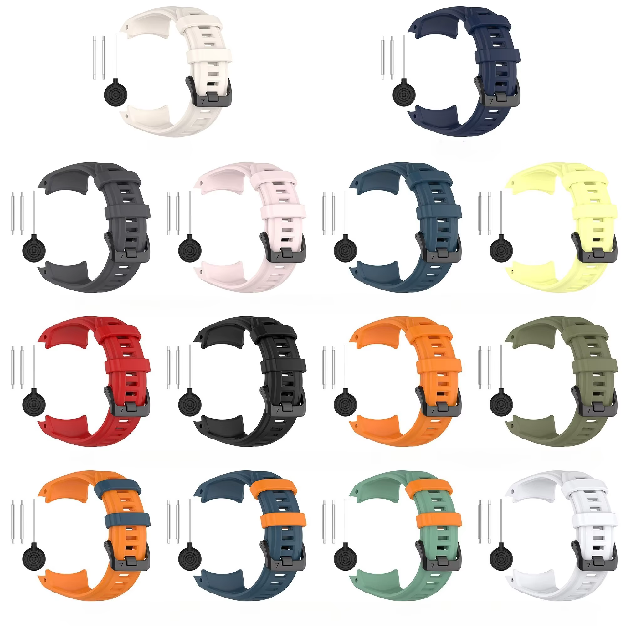 Bracelet de montre à boucle en Silicone