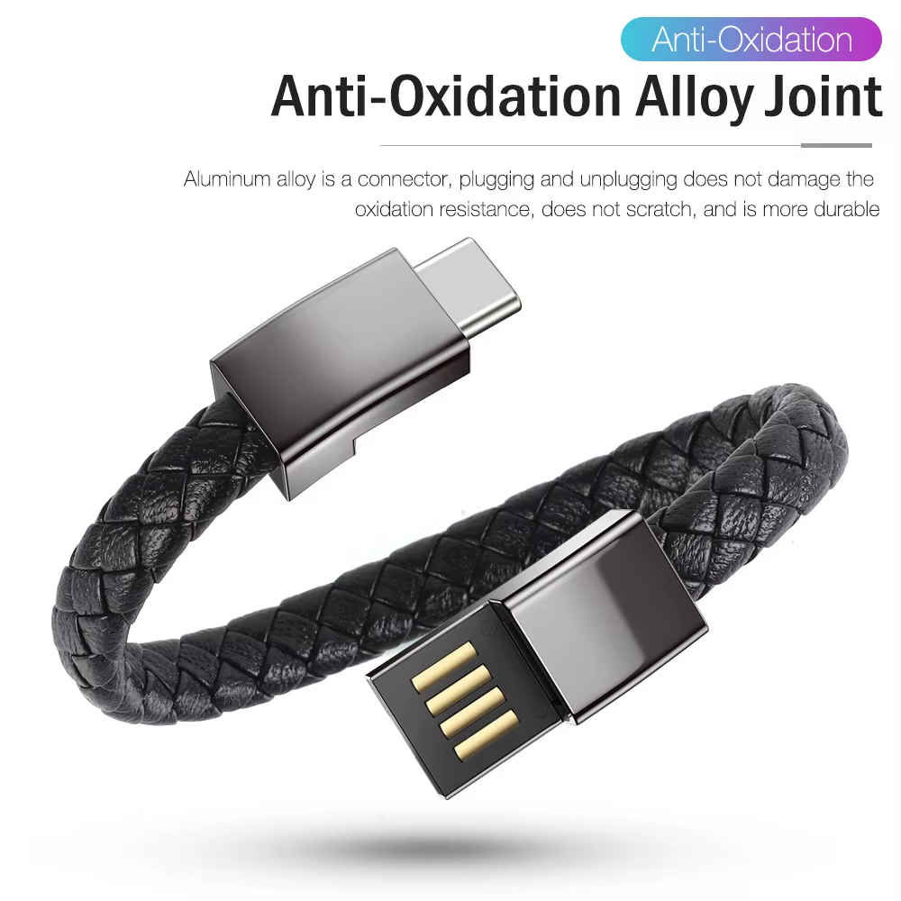 Câble de charge USB en forme de bracelet