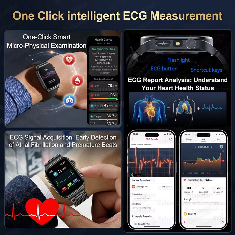 Nouvelle Montre Connectée ECG 2026 pour Femme