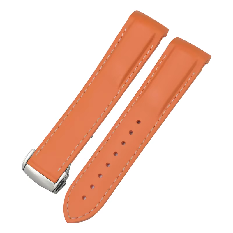 Bracelet de montre en caoutchouc et silicone souple