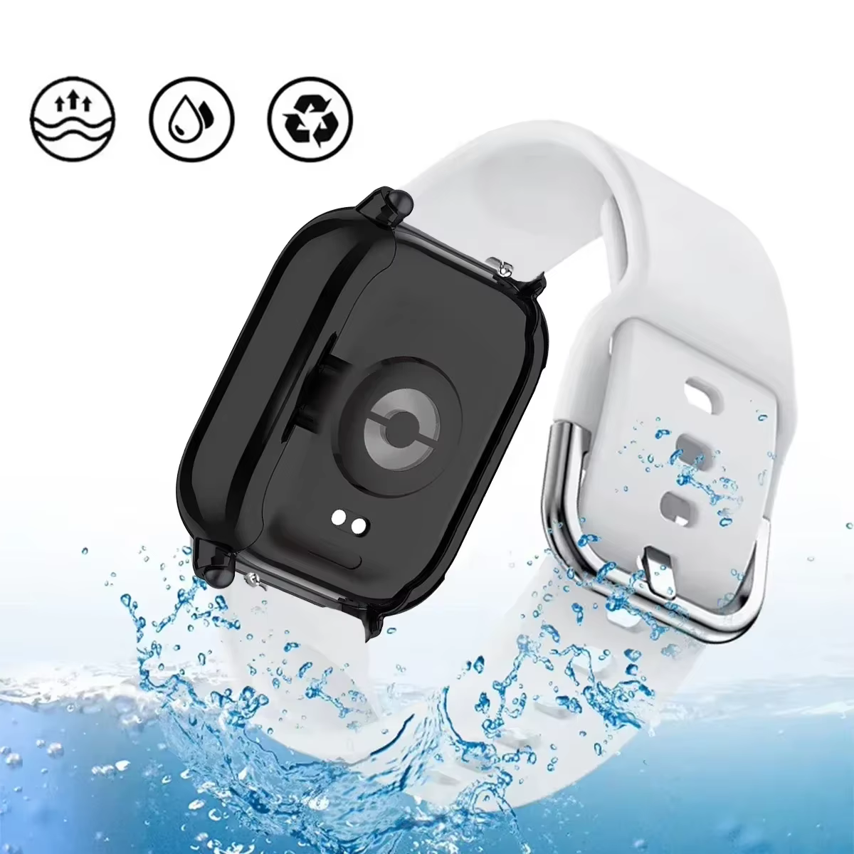 Étui de protection + bracelet en Silicone pour Xiaomi Redmi Watch 5 active/5 Lite