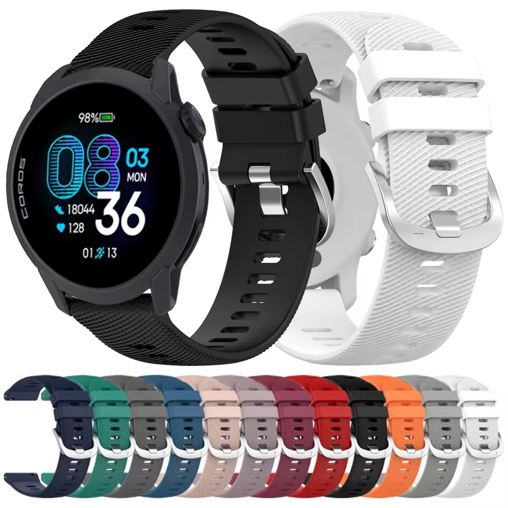 Bracelet en caoutchouc souple pour COROS PACE 4 3 2