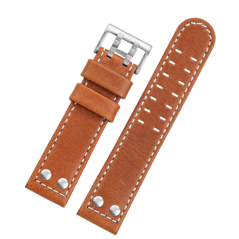 Bracelet de montre en cuir pour homme