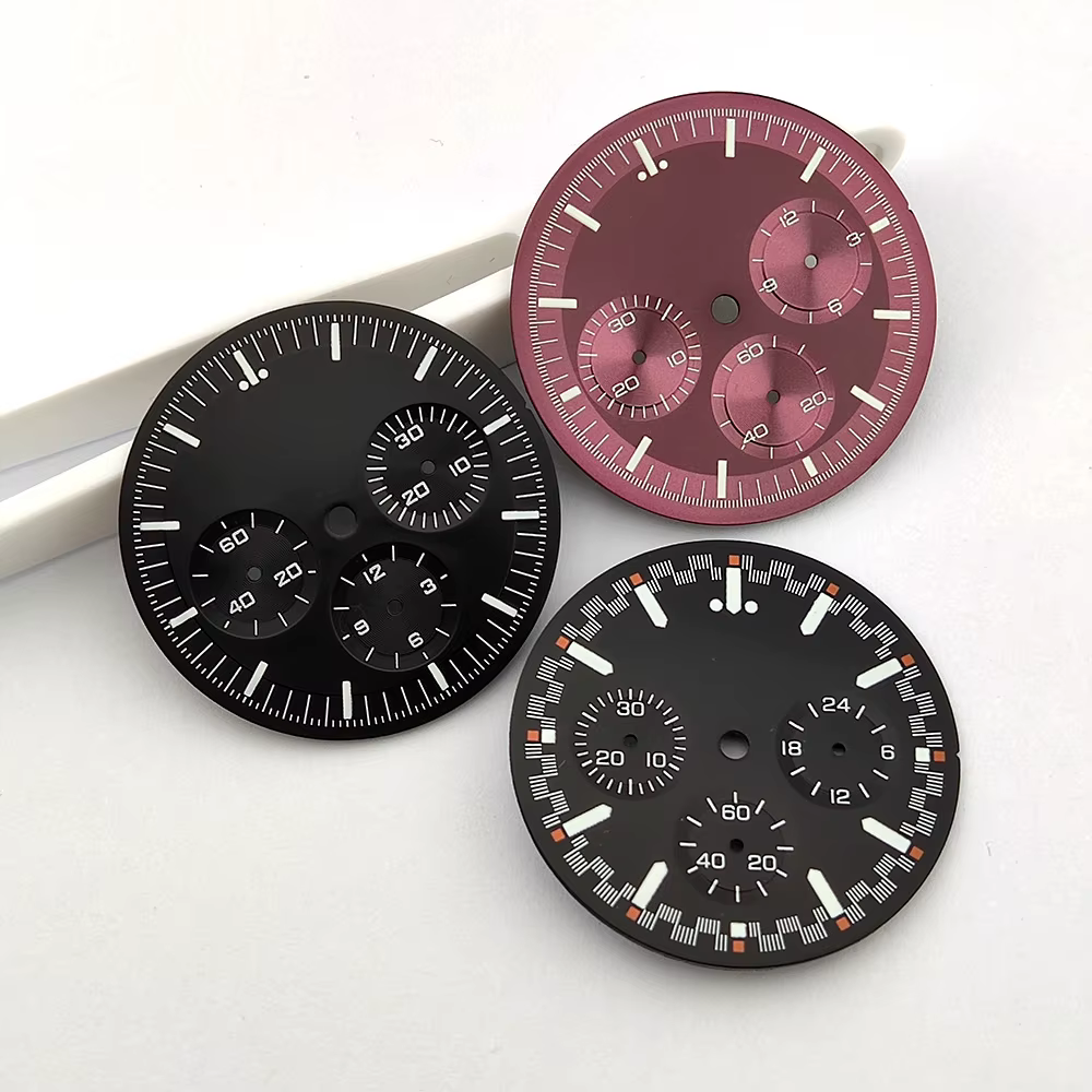 Kit de cadran et aiguilles de montre chronographe multifonctionnel pour homme 32