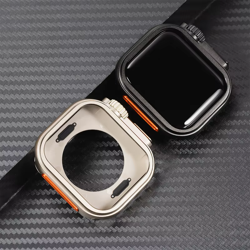 Boîtier en métal pour Apple Watch série 11 10 46mm 42mm mise à niveau Ultra 3/2 49mm housse de protection rigide en