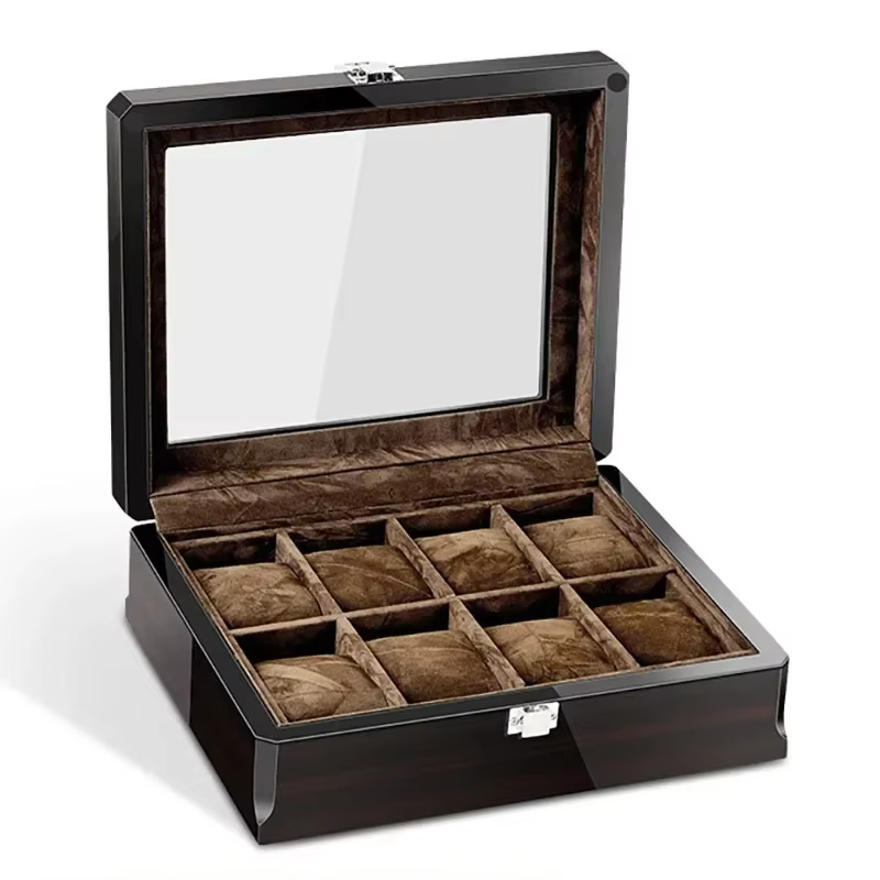 Boîte de montre en bois pour hommes