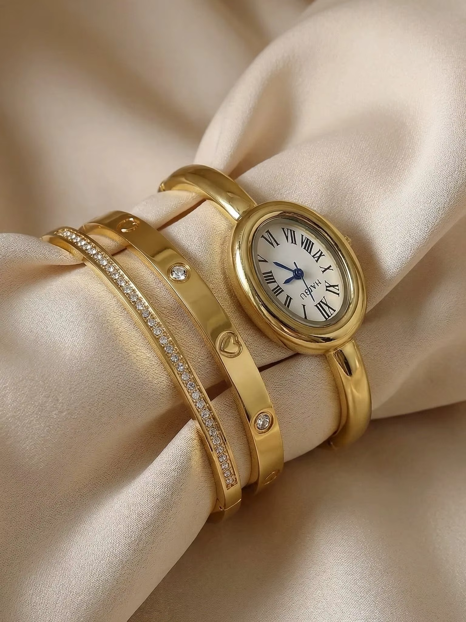 Ensemble de 3 montres-bracelets décontractées