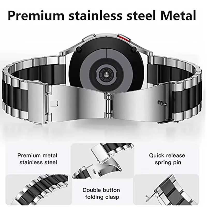 Bracelet + étui pour Samsung Galaxy Watch 7 6 5 4 44mm 40mm classique 46mm 42mm