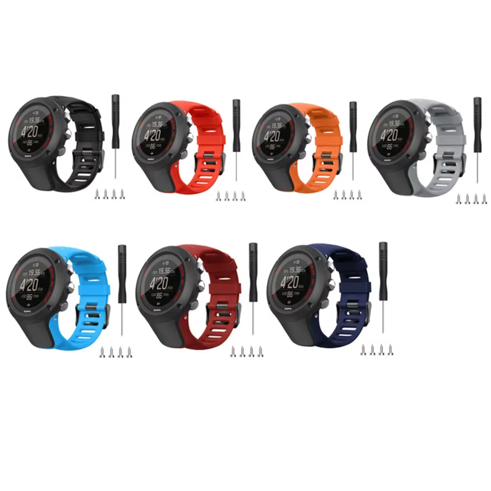 Compatible avec SUUNTO Ambit 1/2/3/2S/2R/3P/3S/3R bracelet de Sport en Silicone TPU souple accessoires
