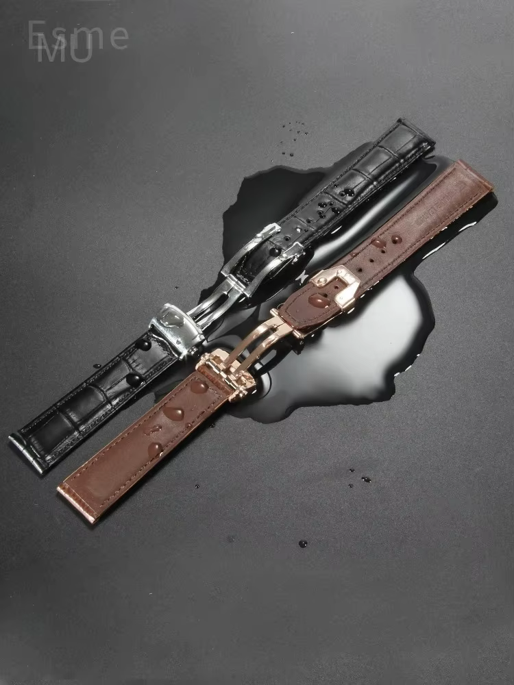 Montre en cuir de vachette respectueux de la peau