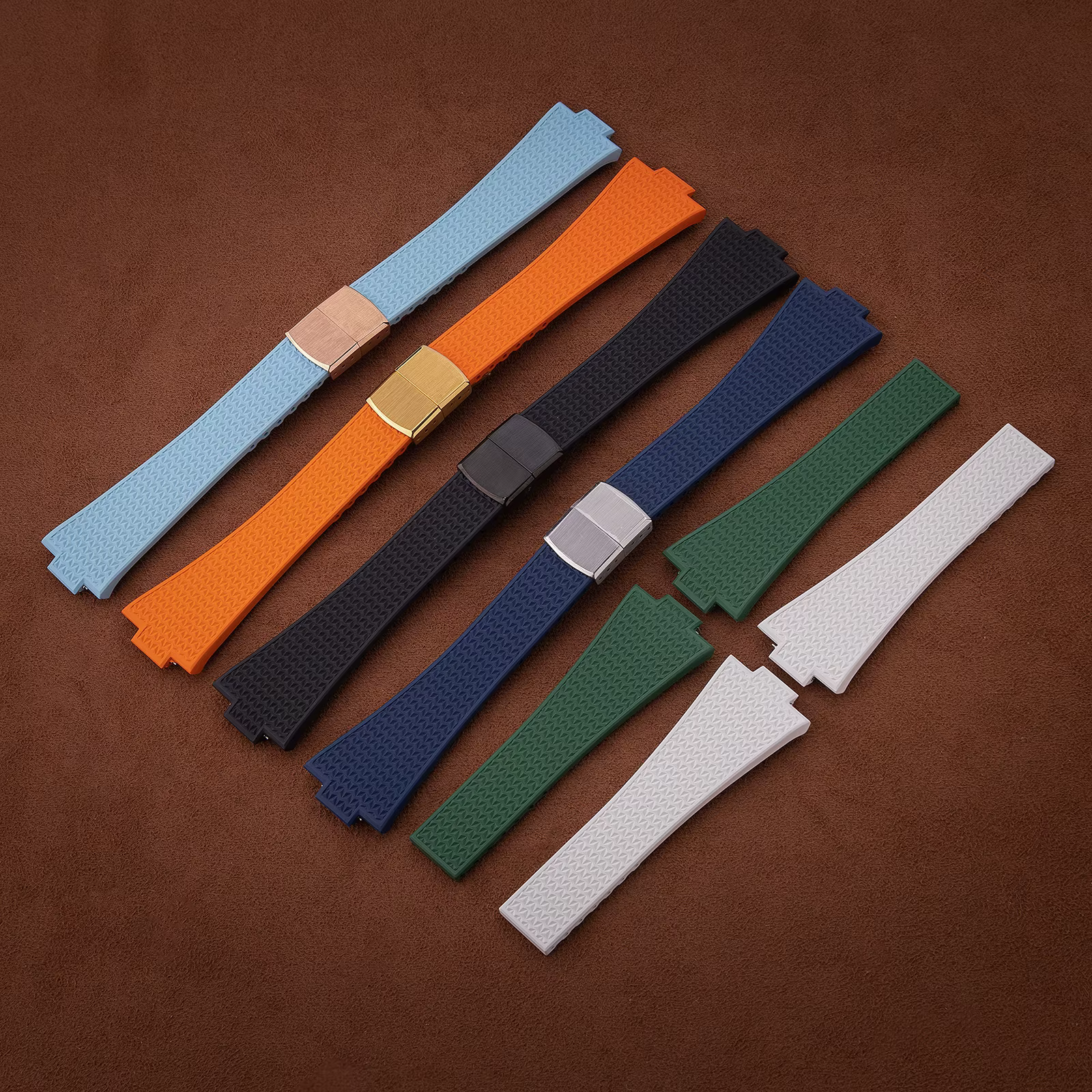CTS bracelet en caoutchouc pour montres TISSOT PRX Powermatic 35mm 40mm 11mm 12mm boucle à ressort à dégagement rapide bracelets de montre FKM noir marine