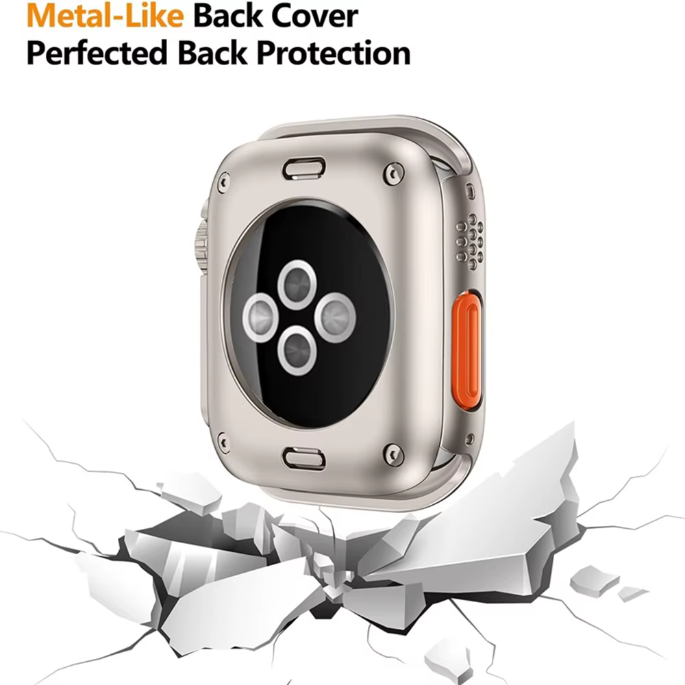 Coque de protection d'écran pour Apple Watch 45mm 44mm 40 41 42 46mm