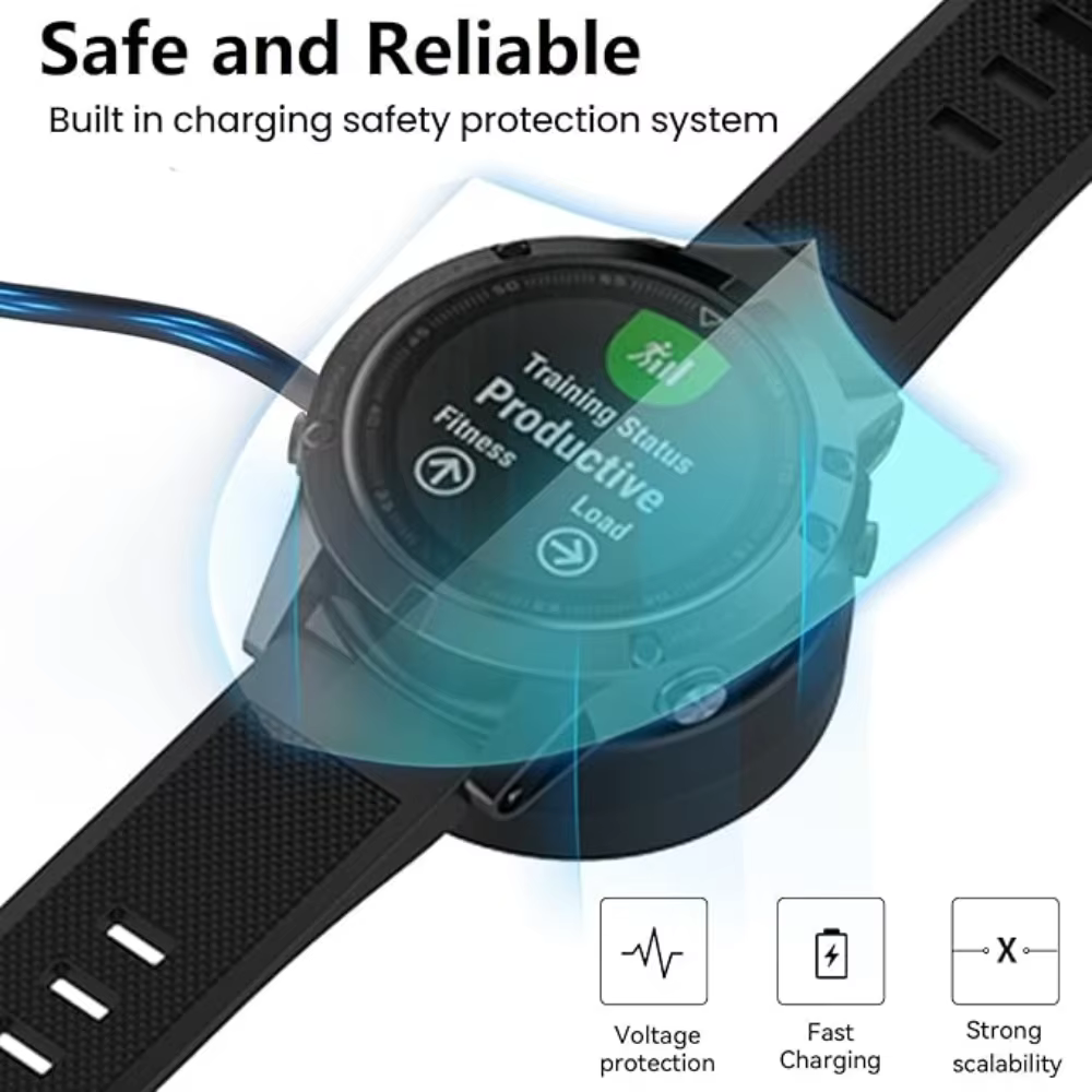 Chargeur USB pour montre connectée Garmin Forerunner 965 955 945 935 745 265 255 245 55 45