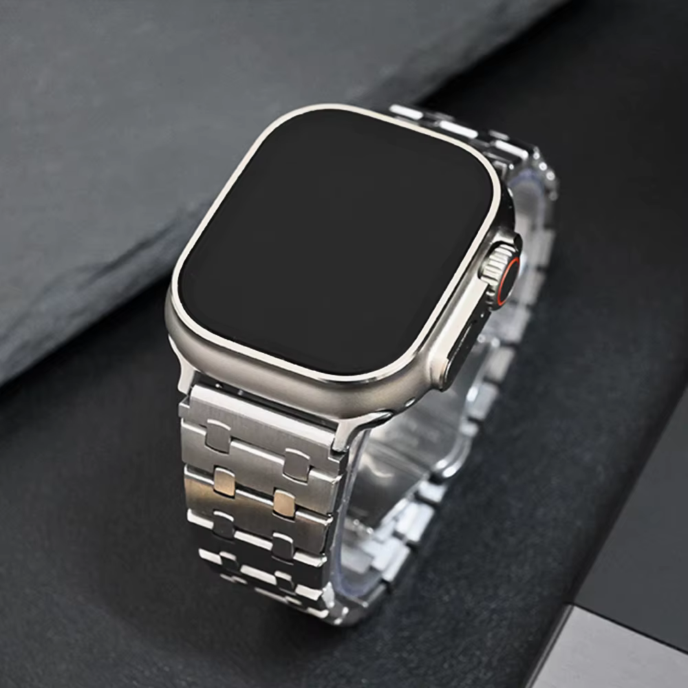 Bracelet en acier inoxydable pour Bracelet de montre Apple Ultra 2 49mm 46mm 45 44mm 41 40 44 38mm Bracelet en métal de luxe IWatch 10 9 8 7 6 SE 5