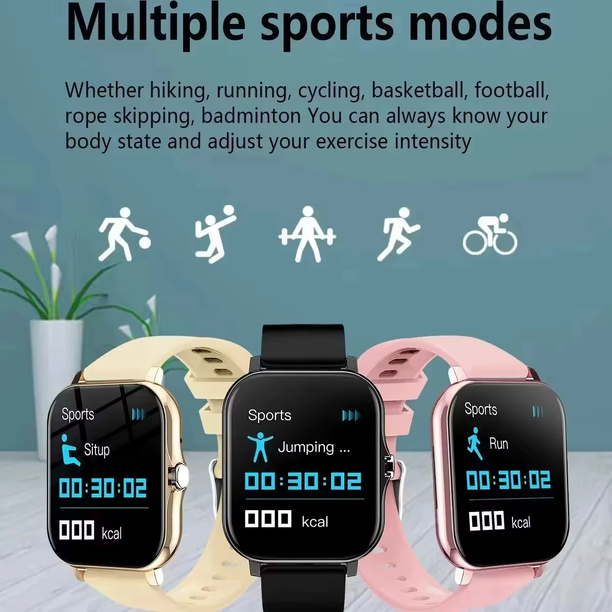 OPPO vente chaude nouvelle montre intelligente pour hommes femmes plus récent Sport SmartWatch visages Bluetooth appel