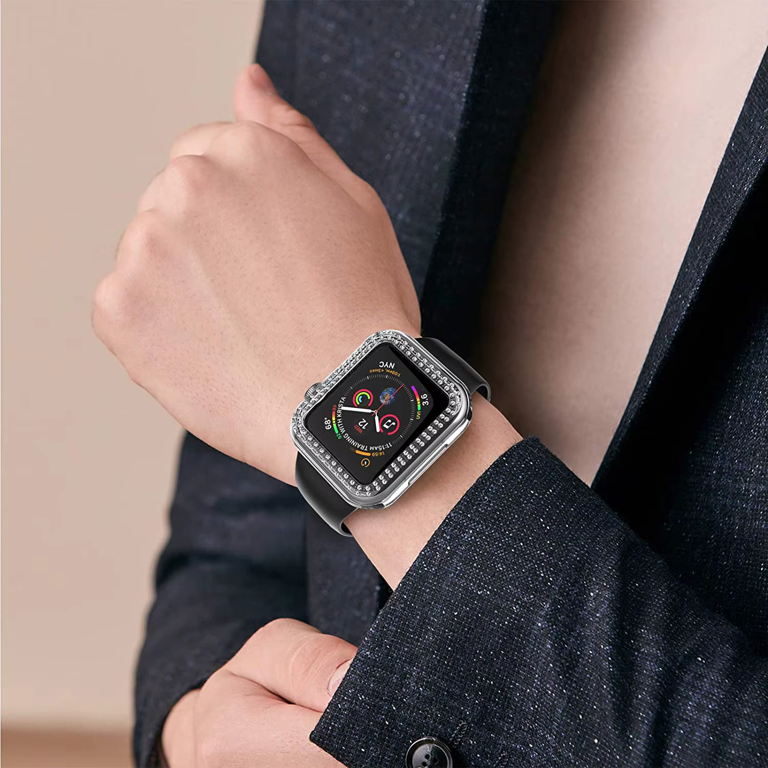 Coque en film diamant et film guatémaltèque pour Apple Watch