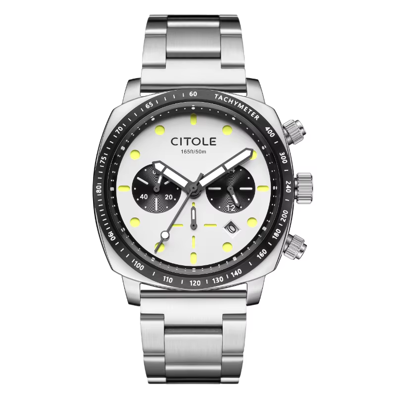 Montre chronographe CITOLE originale TMI VD53B avec verre saphir