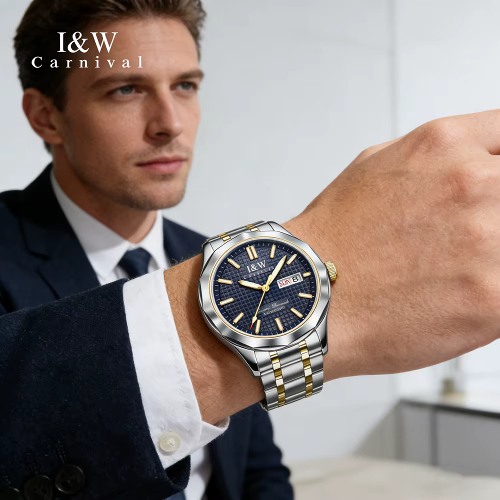 Montre mécanique de luxe de la série haut de gamme IW de la marque CARNIVAL
