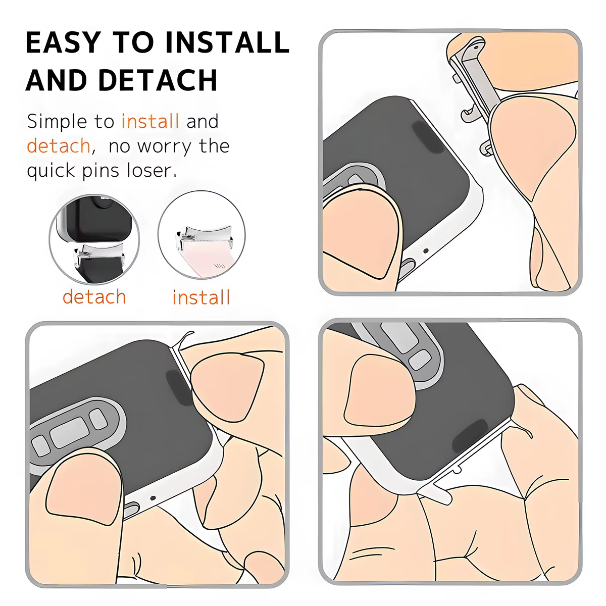 Connecteur métallique pour montre connectée Huawei Watch 5