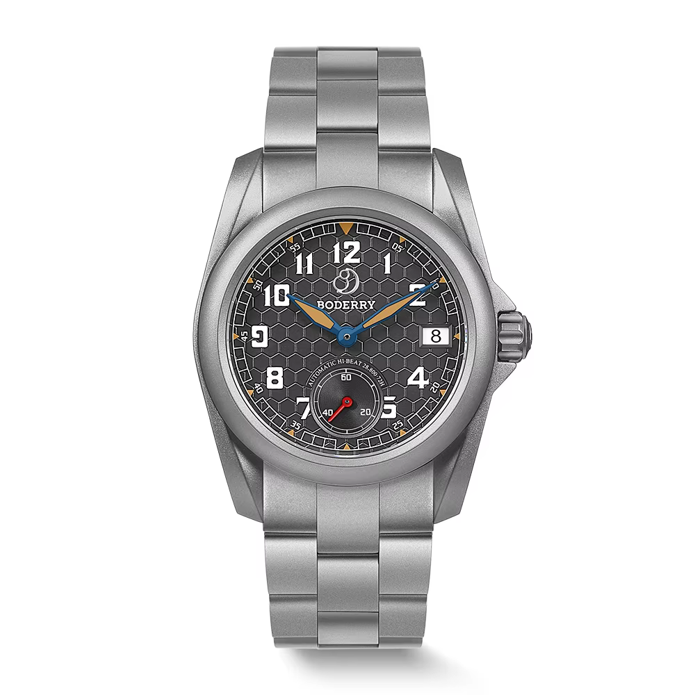 BODERRY hommes montre automatique 40MM titane pilote Sport mécanique montre-bracelet 10ATM étanche saphir C3 lumineux HZ8240