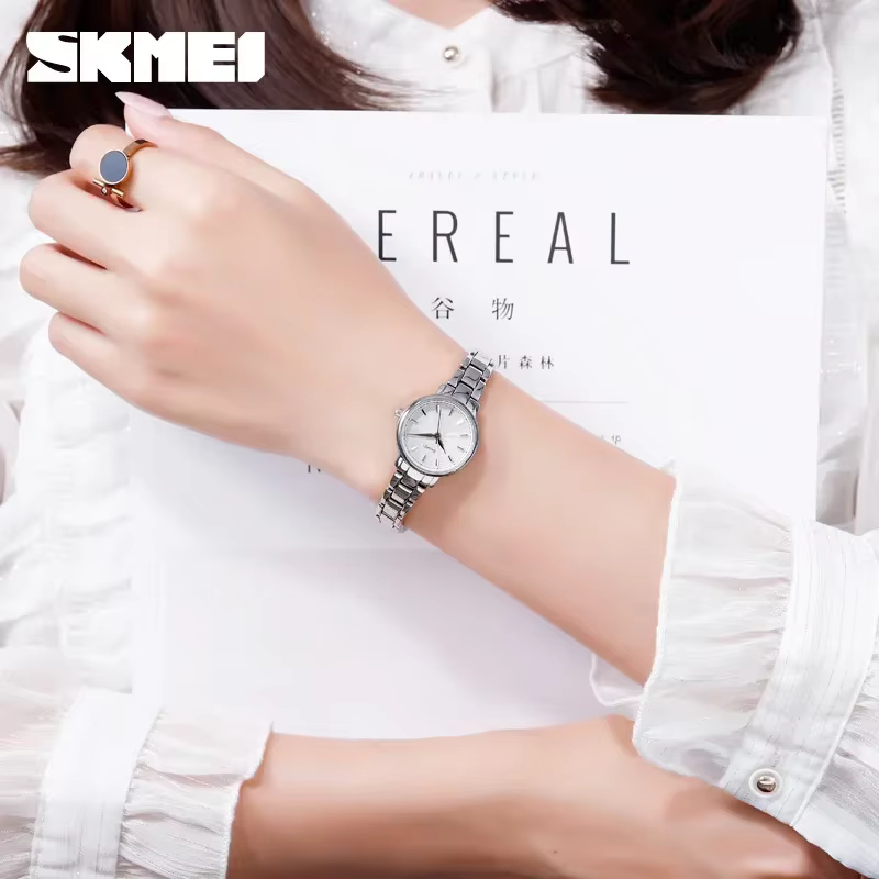 SKMEI 1410 poignet étanche en acier inoxydable femmes montres de luxe Montre Femme