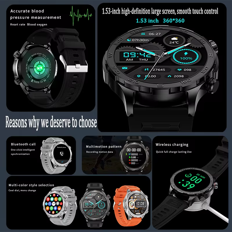Nouvelle montre connectée GPS pour hommes
