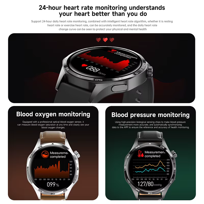 Montre intelligente 5 Pro GPS NFC Smartwatch hommes 360*360 AMOLED écran moniteur de fréquence cardiaque Bluetooth