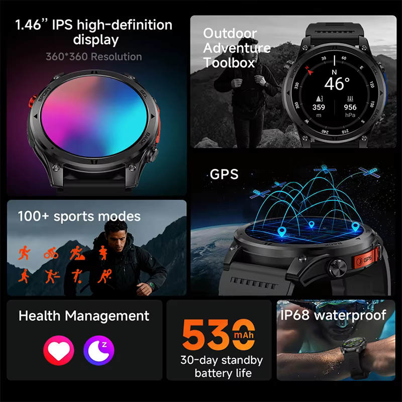 Nouvelle montre connectée GPS tendance pour 2026