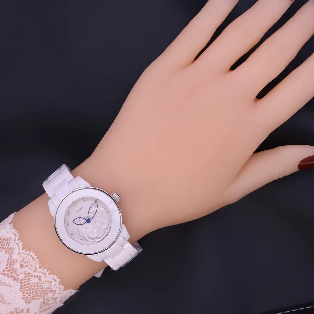 Top montre en céramique pour femmes nacre japon Quartz horloge élégante heures de mode Bracelet