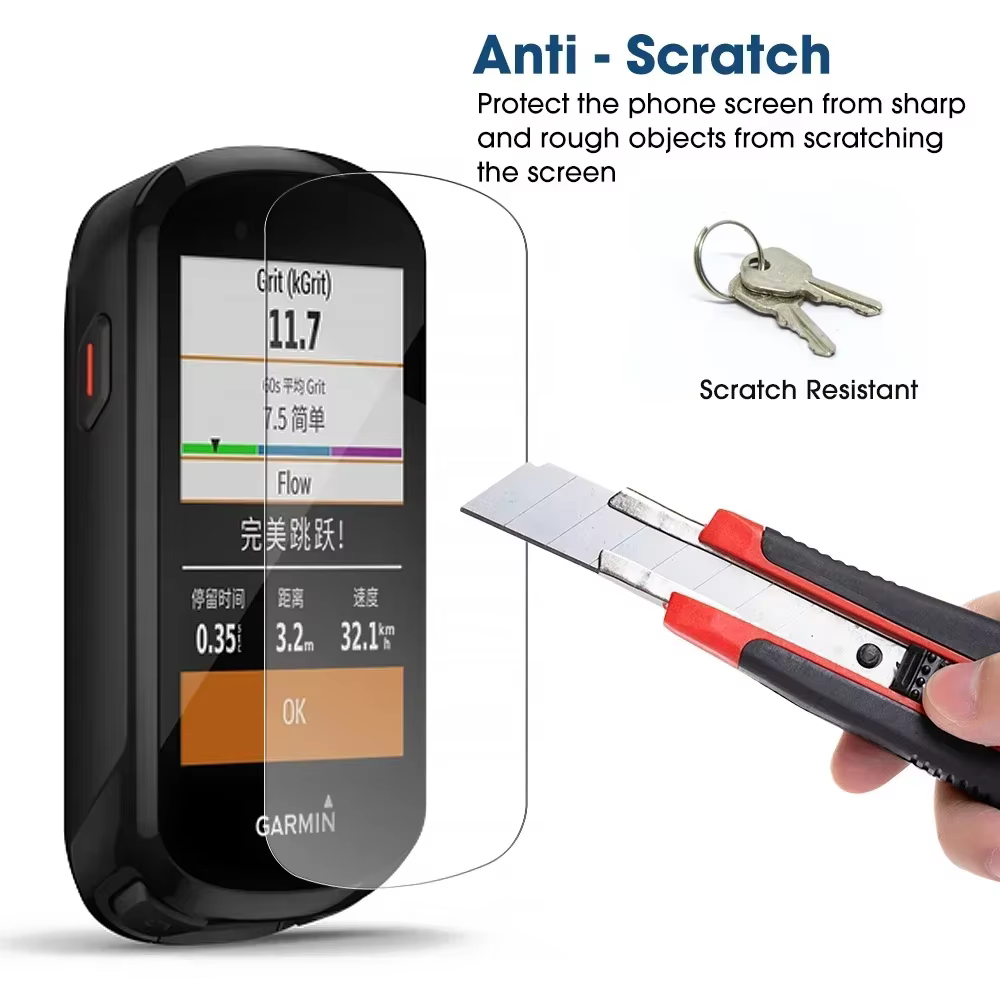 Protection d'écran en verre trempé anti-rayures pour Garmin Edge 1040 1030 850 840 830 820 550 540 520 530 130 Explore2 GPS