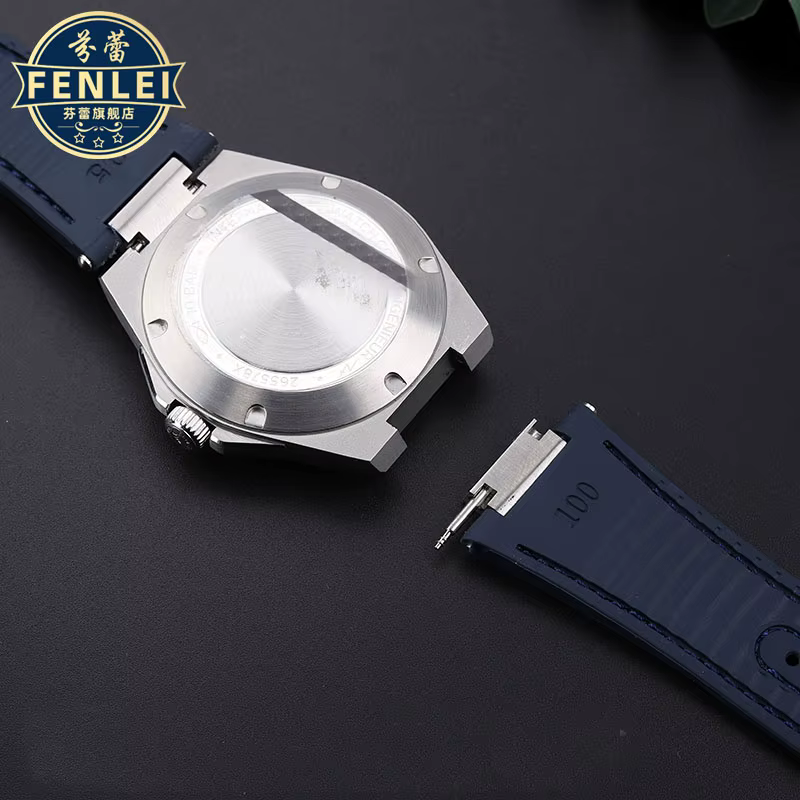 Bracelet de montre en cuir véritable pour homme