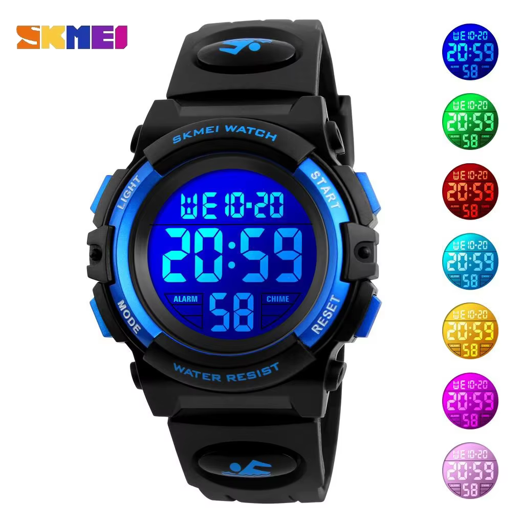 SKMEI 1266 montres pour enfants pour garçon fille couleur affichage LED réveil numérique étanche sport enfants montres 1548 Reloj