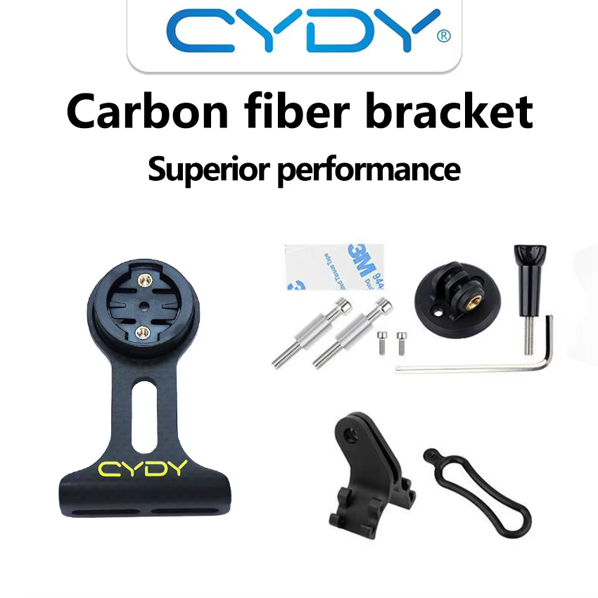 Support GPS CYDY Carbon 3K pour vélo (Garmin