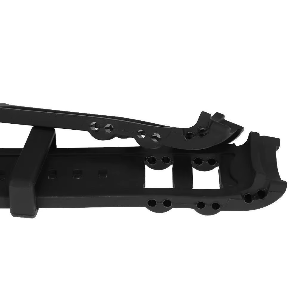 Bracelet de montre en caoutchouc de silicone noir