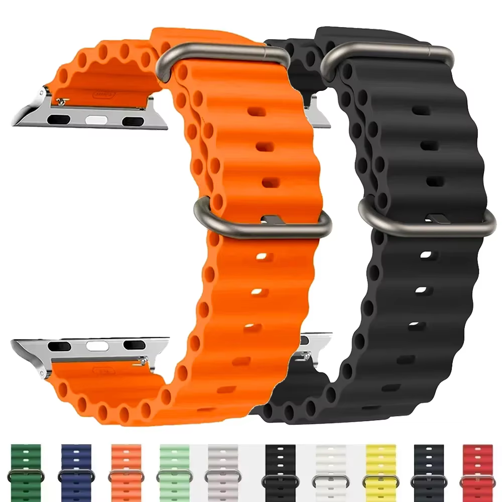 Bracelet pour Apple watch ultra 2 3 bandes 49mm 46mm 44mm 45mm 41mm 40mm