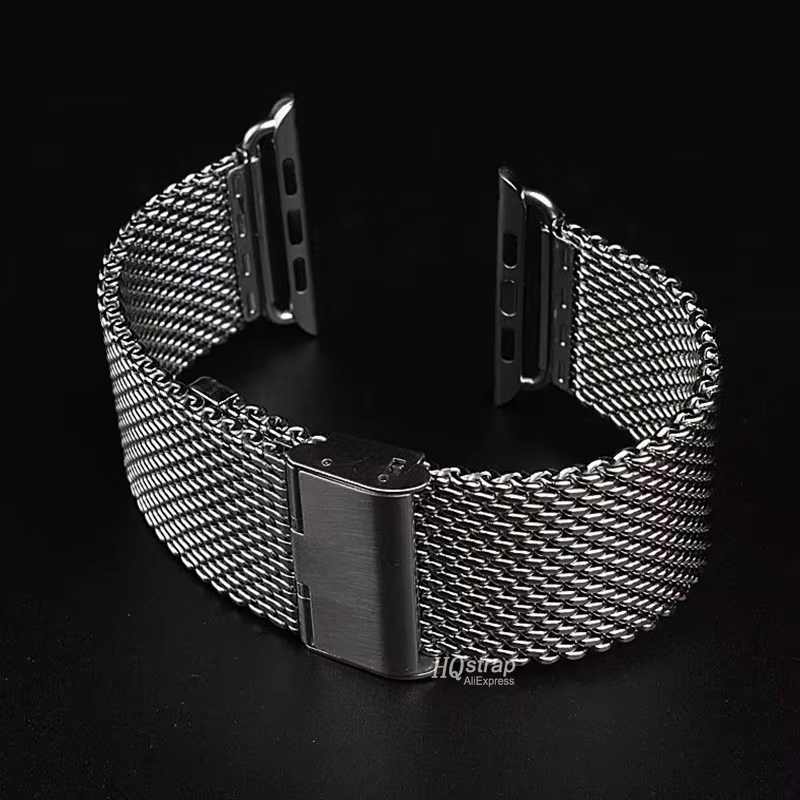 Bracelet milanais 1.0mm pour Apple Watch 49mm 45mm 44mm 41mm 40mm 38mm 42mm