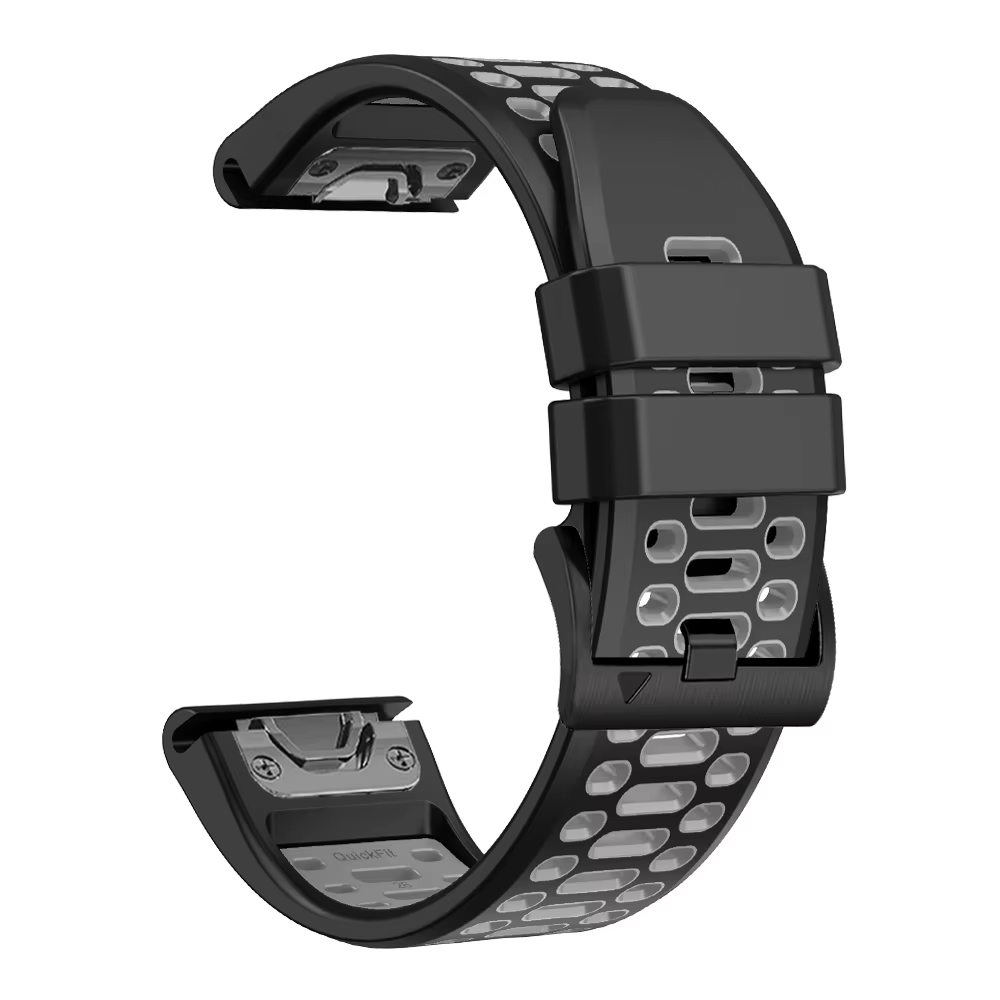22mm 26mm Sport Bracelet en Silicone respirant pour Garmin Fenix 7X 7 Pro 6X 6 5 5X Plus/Epix 2 47mm 51mm Bracelets de