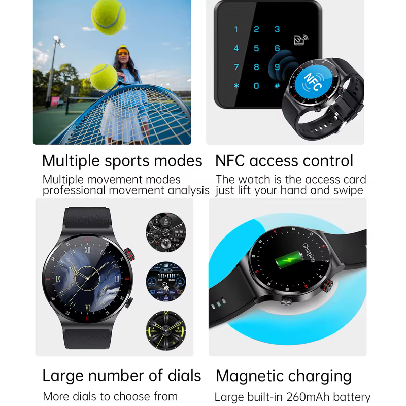 Montre connectée sportive GPS pour hommes