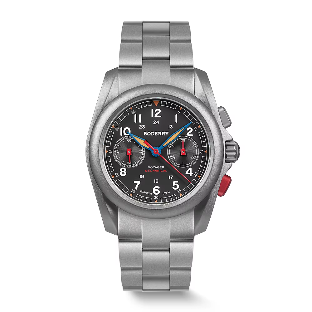 BODERRY – montre chronographe pour hommes