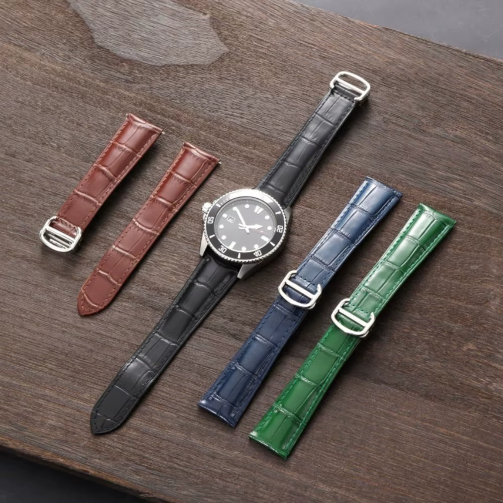 Nouveau bracelet de montre à motif Crocodile 18mm 20mm 22mm