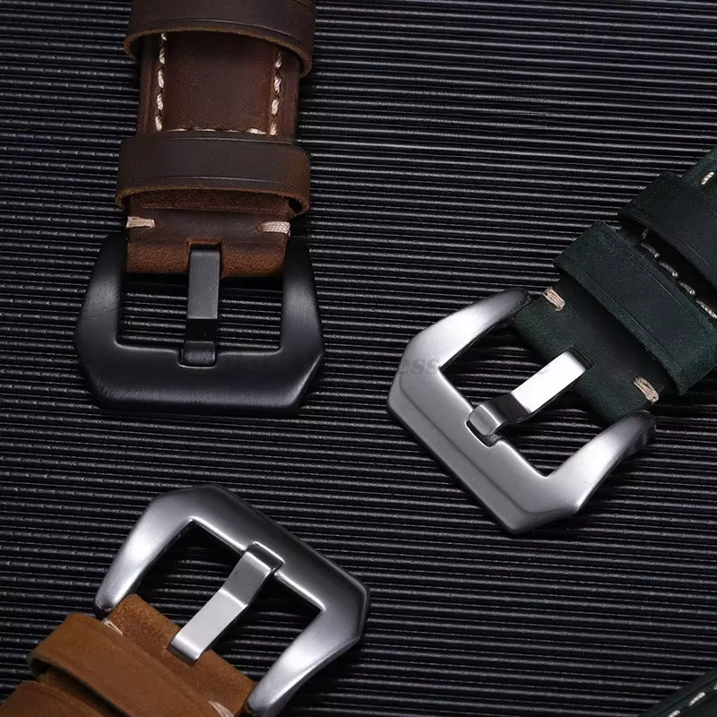 Bracelet de montre en cuir véritable pour Panerai