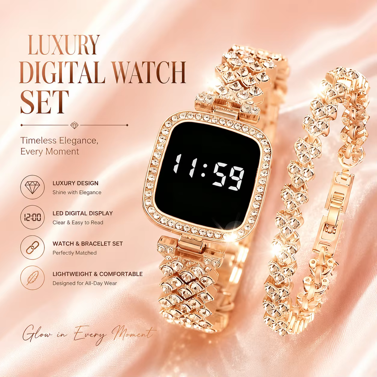 Nouvelle montre numérique avec bracelet offert