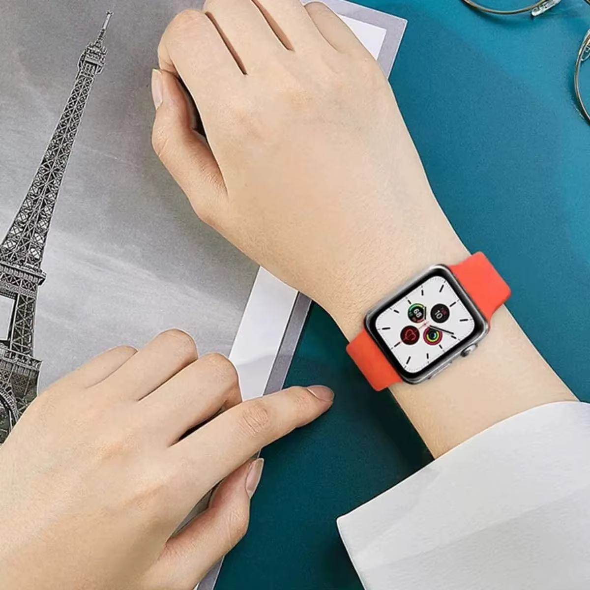 Boucle Solo pour bracelet de montre apple 40mm 44mm 45mm 41mm 42mm 49mm 38mm