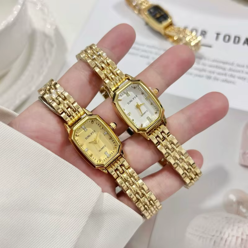 Vente chaude mode femmes minimaliste carré montre à Quartz marque de luxe en acier inoxydable montres horloge cadeau livraison directe Relojes