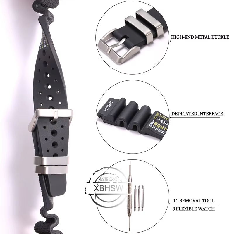 Accessoires de montre Bracelet en résine 20/22/24mm adapté pour Citizen promaster nd limites